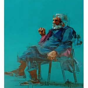 Khalid Khan-Kaay, 21 x 30 Inch, Acrylic on Paper, Figurative Painting, AC-KHKN-069 Khalid Khan-Kaay, 21 x 30 Inch, Acrylic on Paper, Figurative Painting, AC-KHKN-069